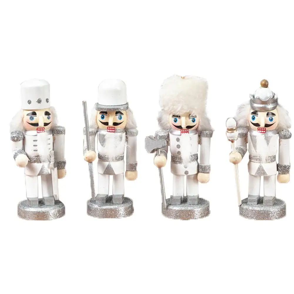4 шт 10 см Рождественский деревянный классический Щелкунчик кукольный король