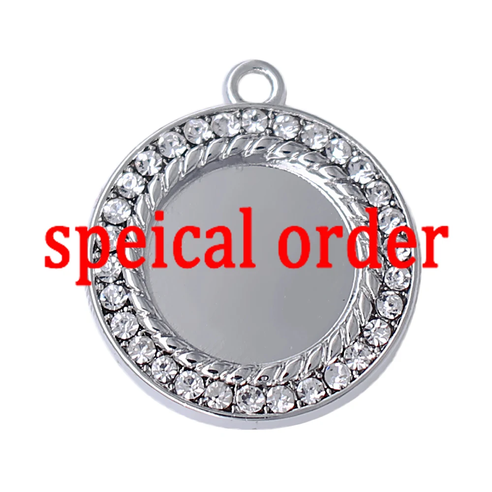 Новый металлический кулон с инкрустацией кристаллами на заказ для особых