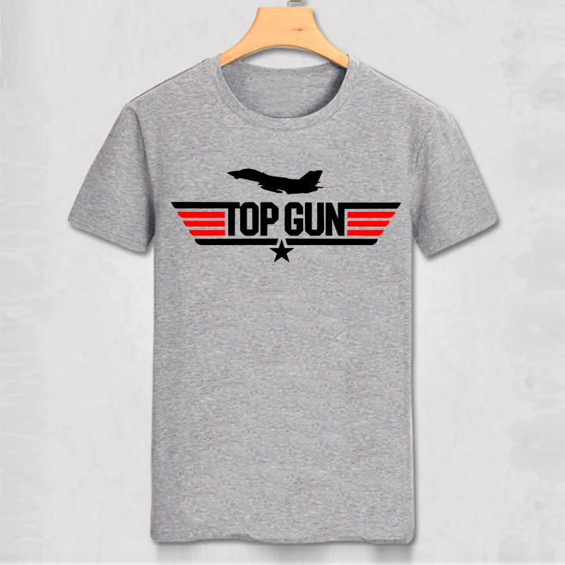 Top Gun T Shirt  Air Force Military Style Fashion Man Cotton Short Sleeve Tee Classic Movie TShirt