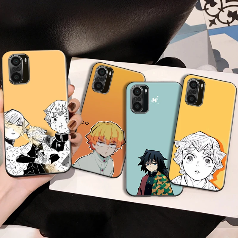 

Demon Slayer Hot Anime Phone Case For Xiaomi Note 10 10 Pro 10S 10 Pro 10 Lite 11 Agatsuma Zenitsu Funda Back Cove Soft TPU