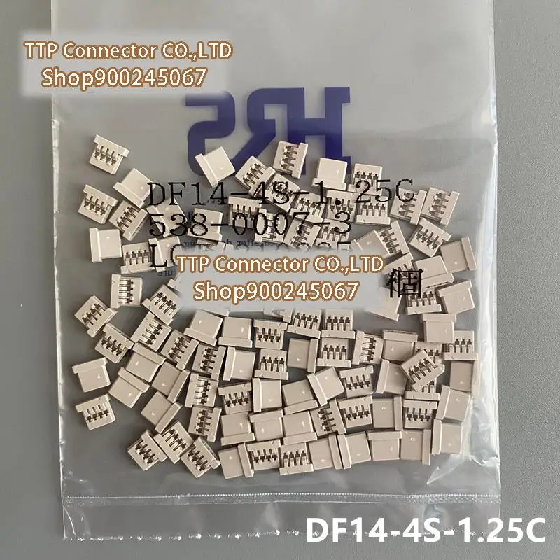 

100 шт./лот разъем, фотопластиковая оболочка, 4P, 1,25 мм, ширина ножки, 100% новый и оригинальный