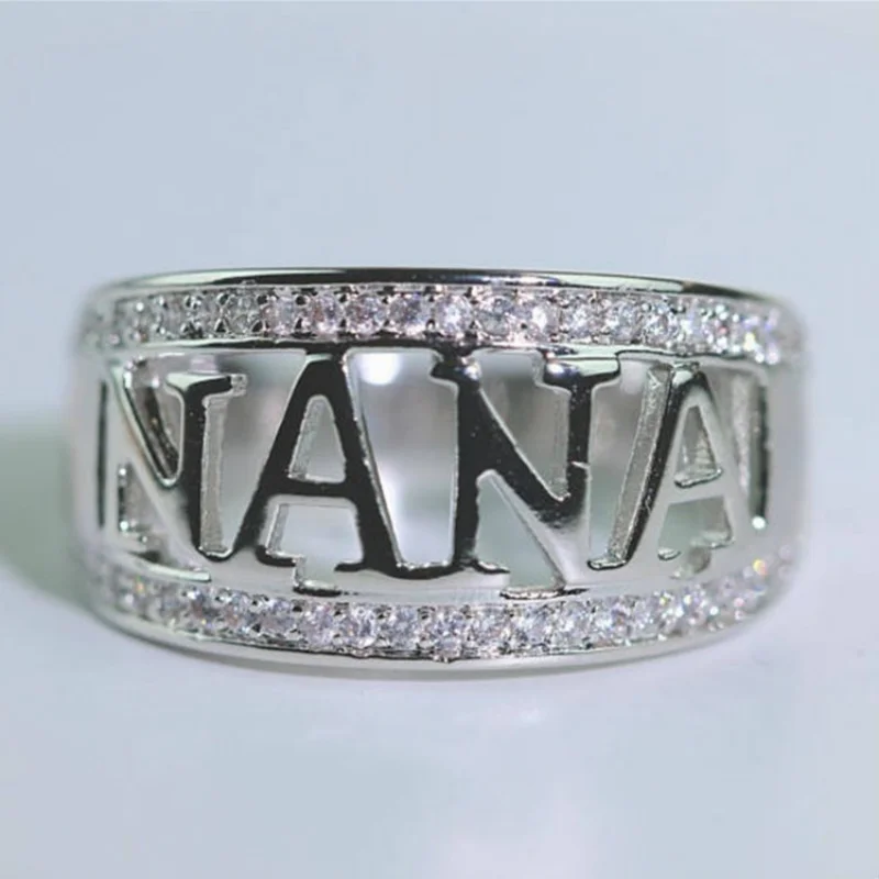 

Ring Simple English Letter Open Index Finger Single Ring Women's Wedding Engagement Ring Fashion 2021 New