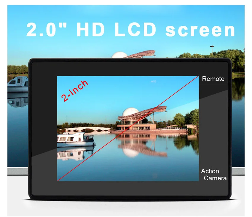 HD 4K Экшн-камера 30 м Водонепроницаемый 2,0 'экран 170D подводный 1080p Спортивная камера go extreme pro wifi камера