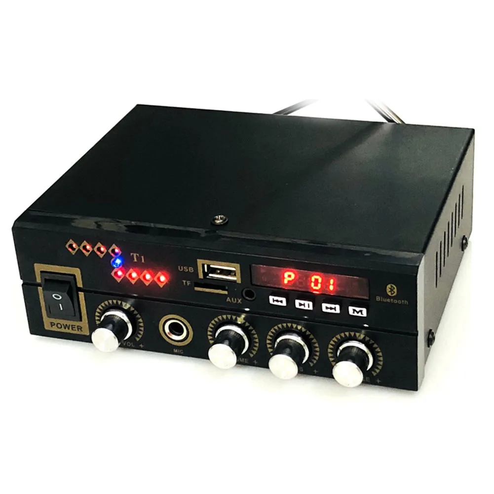 Стерео Hi-Fi DVD домашний Aux металлический портативный USB ПК цифровой усилитель аудио