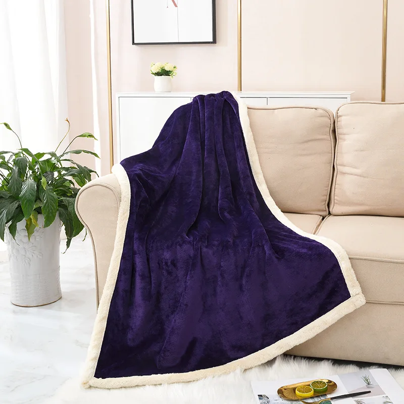 

Winter Wool Blanket Ferret Cashmere Blanket Warm Blankets Fleece Super Warm Soft Throw on Sofa Bed Cover Square Cobija