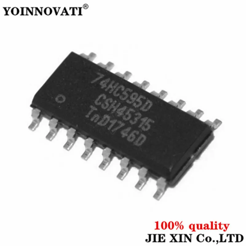 100 шт./лот 74HC595D 74HC595 HC595D регистра сдвига 8BIT IC SOP16 новые и в наличии.|shift register|ic 74hc59510 pcs