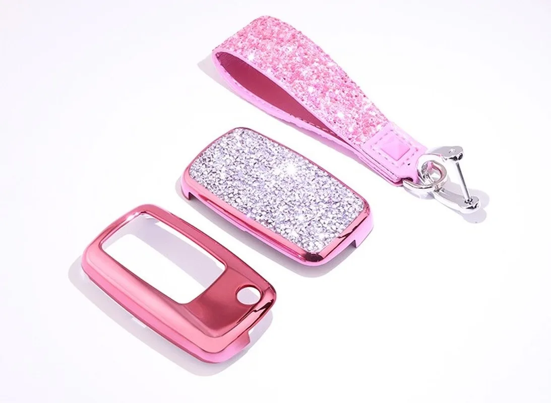 Хит 1 шт. Роскошный чехол для ключа автомобиля с бриллиантами смарт пульта ключей