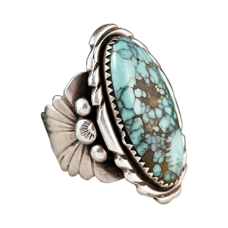 

Antique Vintage Imitation Natural Stone Ring Fashion Jewelry Women Ring Anniversary Gift Size 6 7 8 9 10