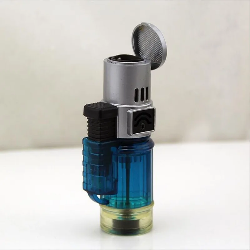 Ветрозащитная Зажигалка Видимый газ Синий Пламя факел турбо распылитель