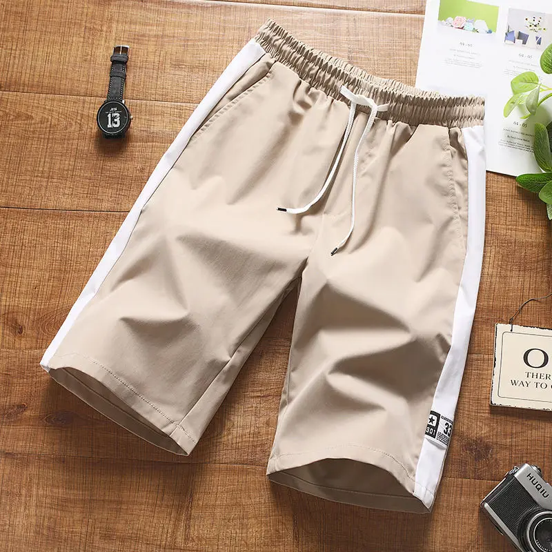 Summer Men's Fashion Brand Casual Pants Youth Personality Simple And Versatile Sports Trend Shorts Beach Men Bing Size
