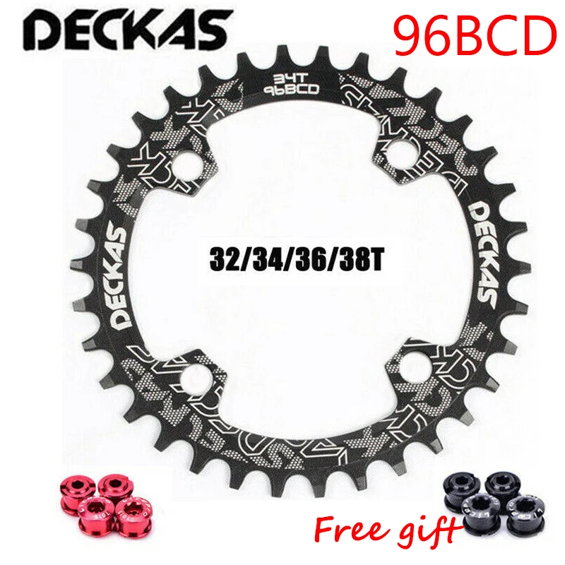 DECKAS цепное кольцо 96 + 94 BCD узкая широкая цепь колеса велосипеда цепи 32T 34T 36T 38T