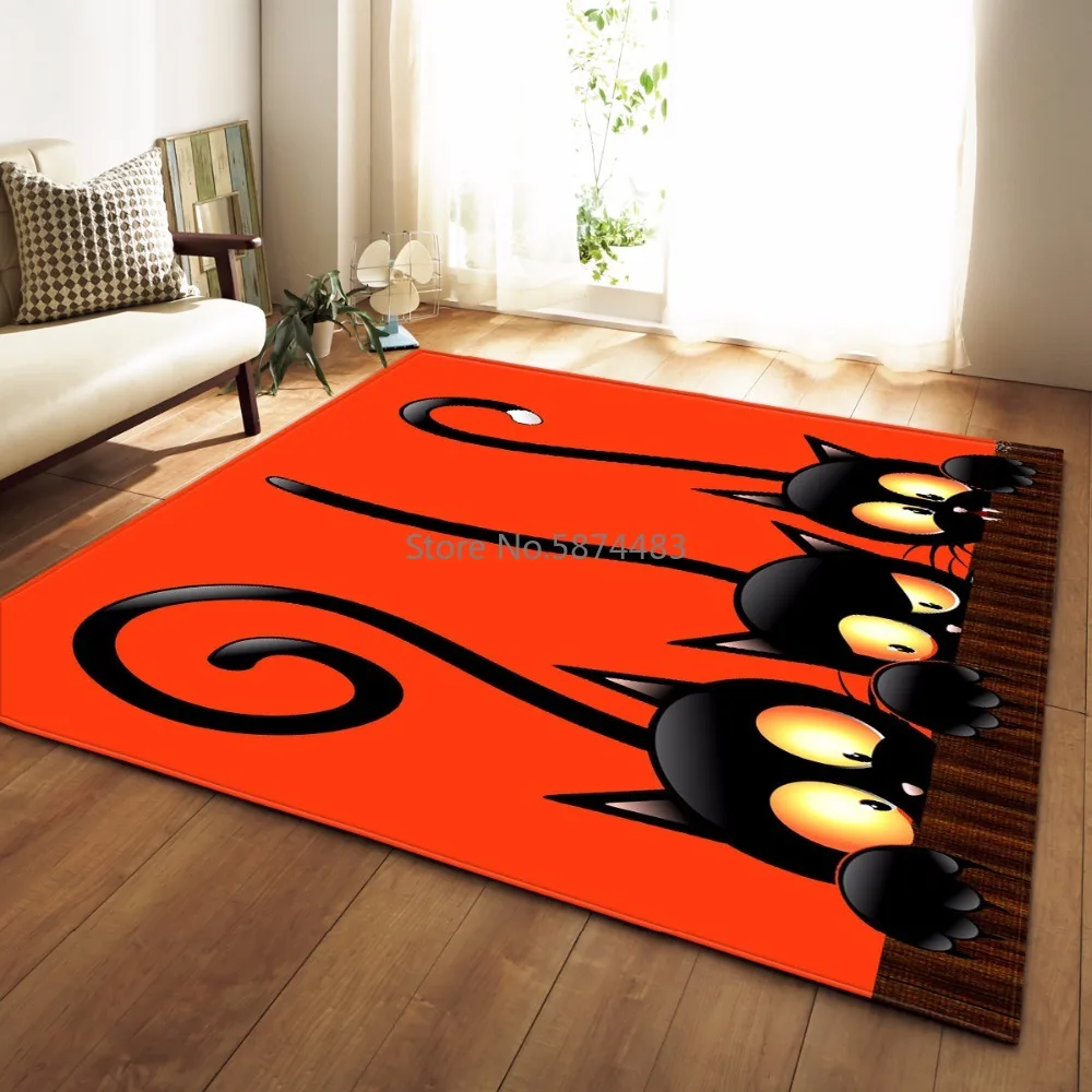 3D мультяшный напольный ковер с животными прикроватный столик детский игровой