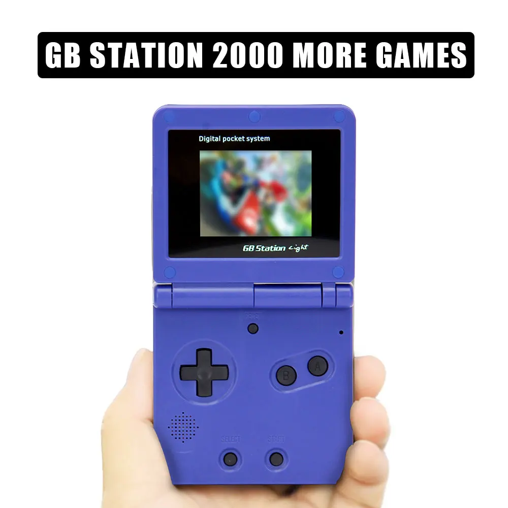 Портативная игровая консоль GB Station в стиле ретро 2000 встроенных игр 2 7 дюймовый