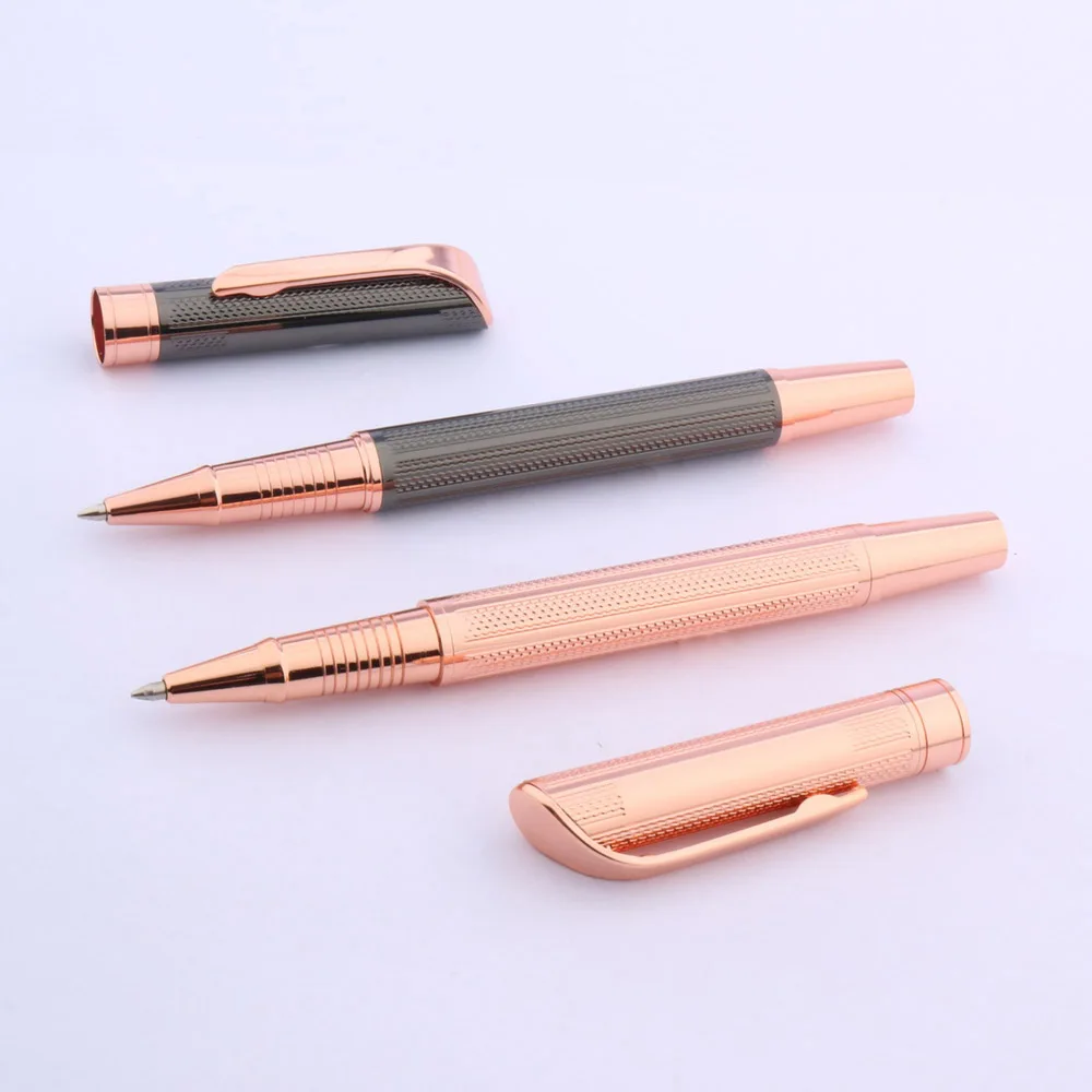 Новая красивая школьная шариковая ручка розового и золотого цвета|rollerball pen|gift penpen