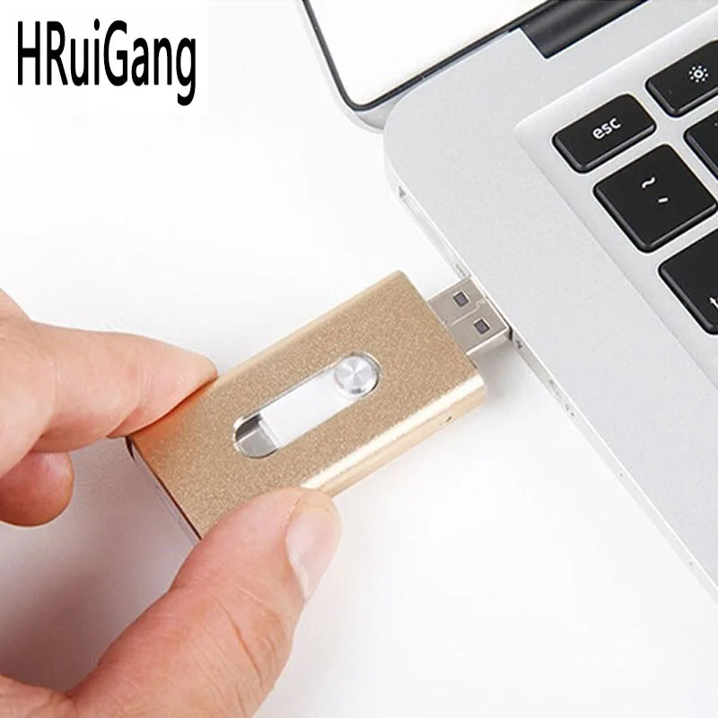 Флеш-накопитель Usb для iPhone 6/6 s/6 Plus/7/7 Plus/8/X Usb/Otg/Lightning 3 в 1 флеш-накопитель внешних