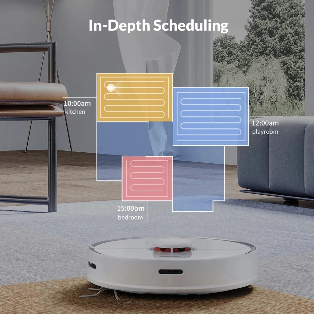 Робот пылесос Roborock S50 S55 2 беспроводной для дома с функциями умная уборка влажная и