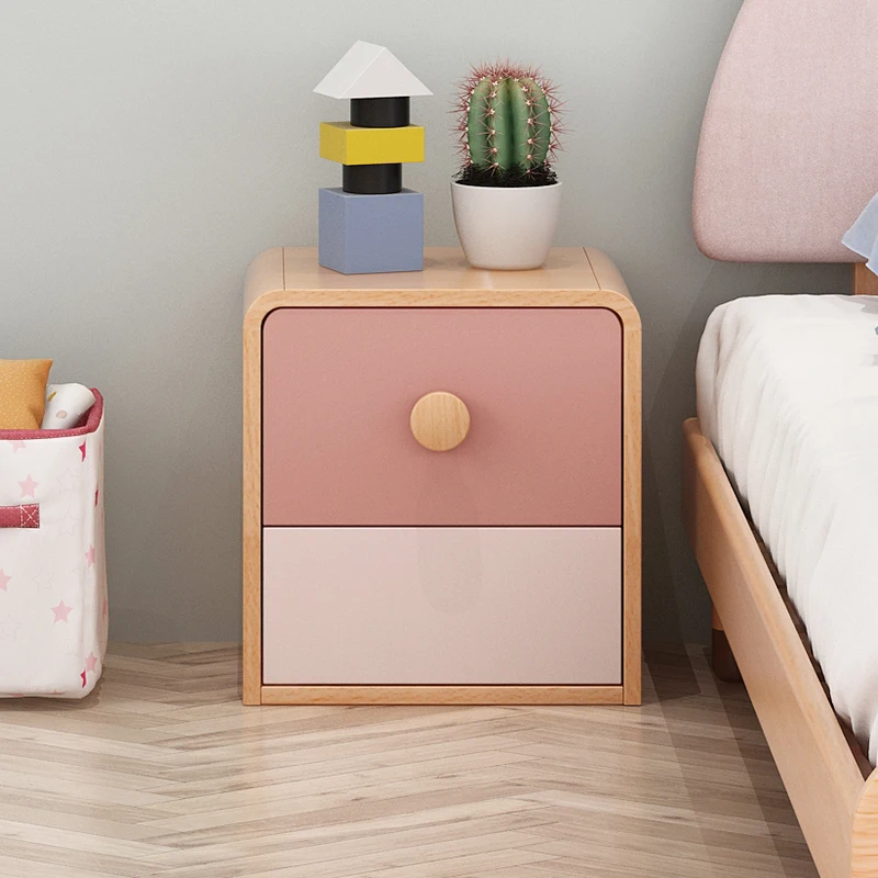 

Solid wood children's bedside cabinet bedside storage cabinet children's furniture