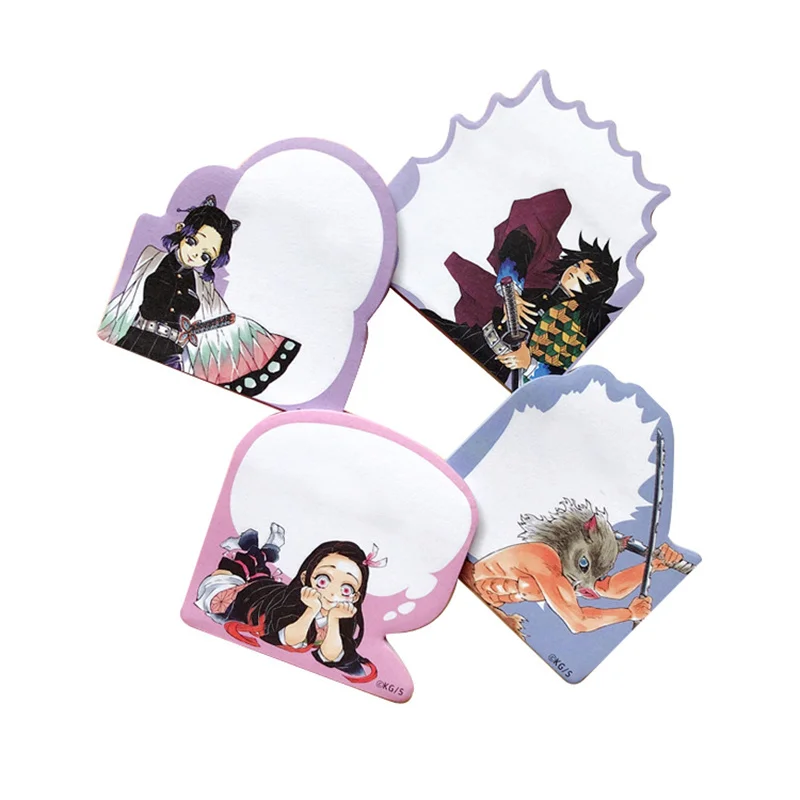 

1pcs Anime Demon Slayer Periphery No Yaiba Tanjirou Kamado Sticky Note Decor PVC Stationery Graffiti Stickers School Supply