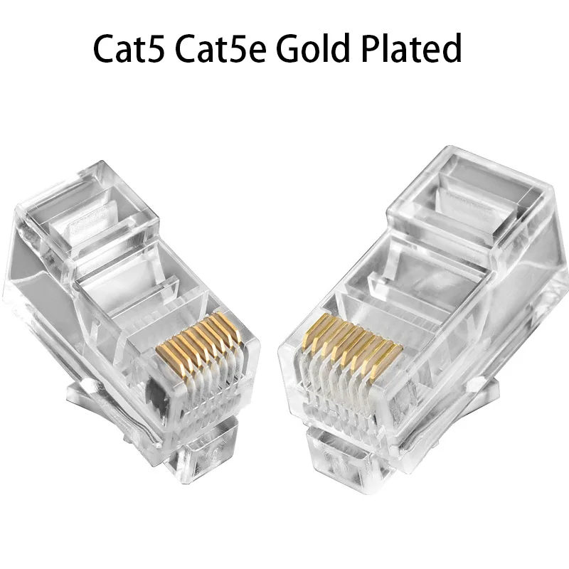 10/100 шт. разъемы для кабеля Ethernet RJ45|Органайзеры кабеля| |