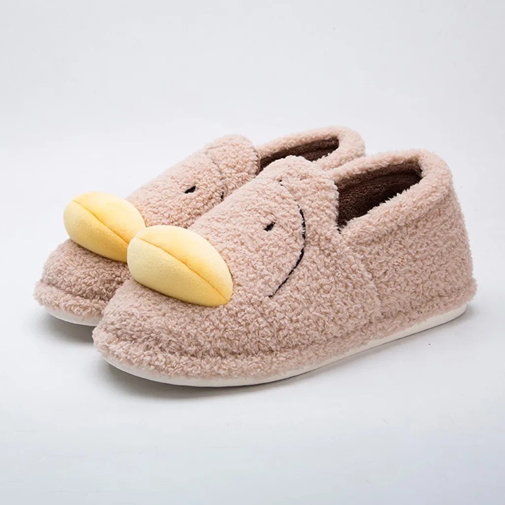 Мужская обувь на плоской платформе теплая Домашняя с большим носком тапочки