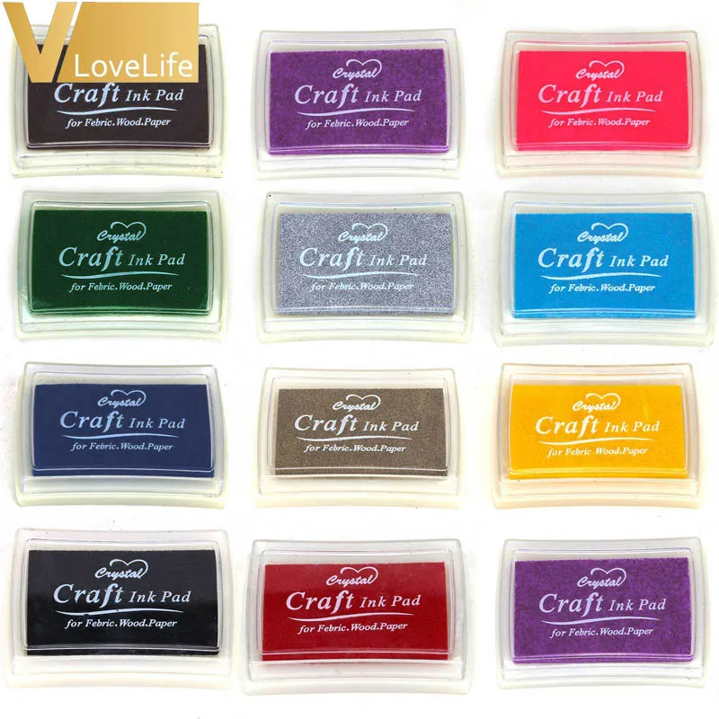 Симпатичные резиновые штампы Крафт чернильные масляный отпечаток пальца бумага