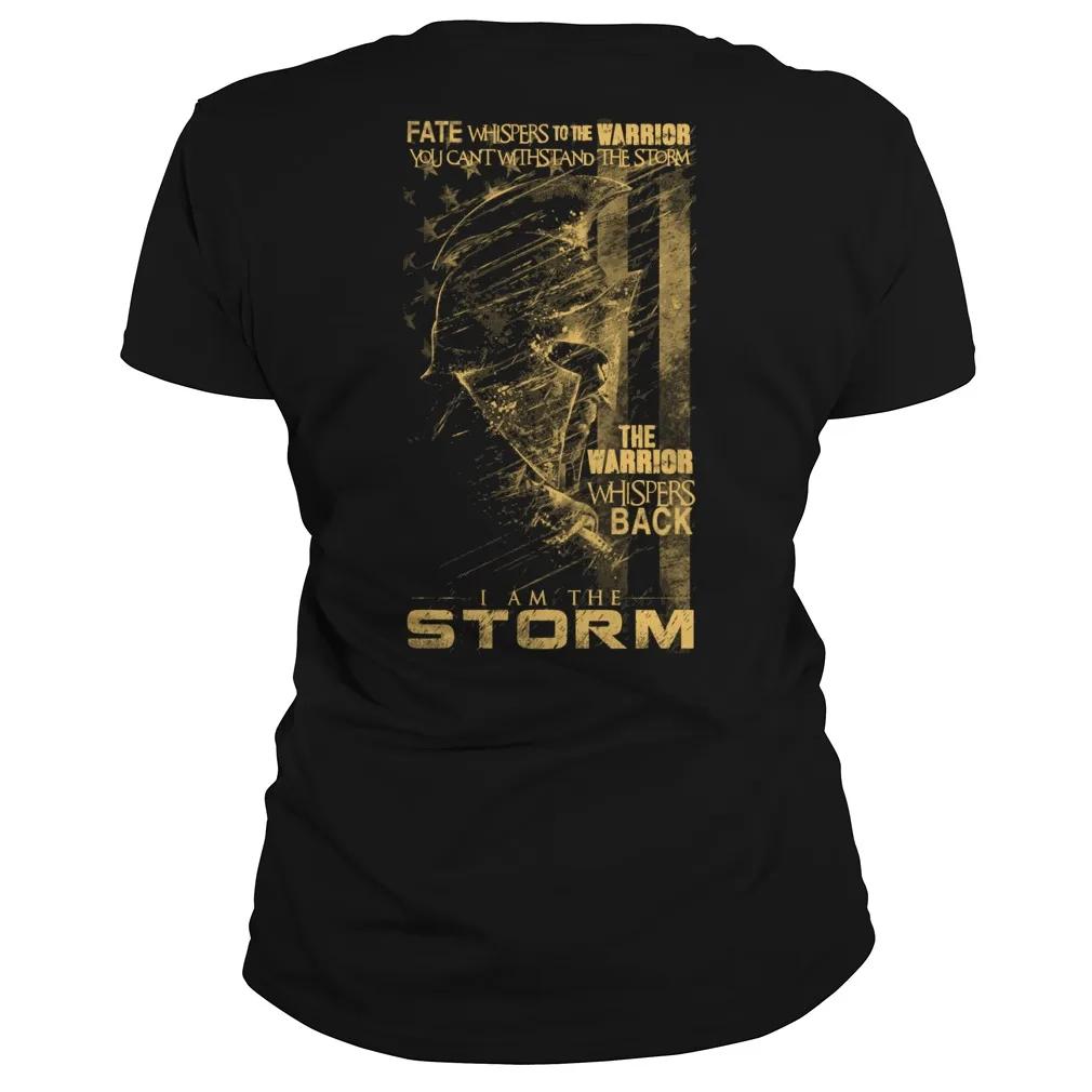 

Женская футболка I Am The Storm - Spartan Warrior