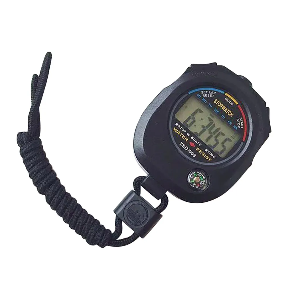 Professional Stopwatch Timers Handheld Running Timer compasses Stop Watch with String forcoaches and referees | Спорт и развлечения