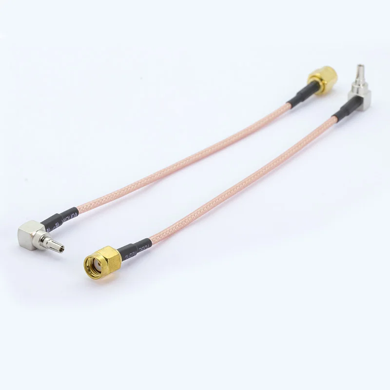 2 шт./лот CRC9 папа правый угол к RP SMA разъем RF коаксиальный кабель RG316 Pigtail 15 см |