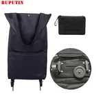 Складная сумка для хранения продуктов, вместительный органайзер для покупок, сумка-тележка на колесах, Портативная сумка для покупок, купить Сумка для овощей