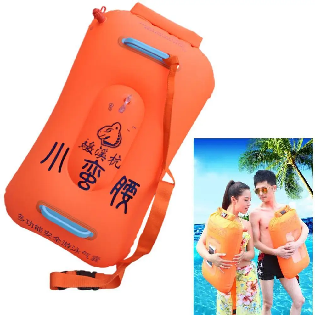 

Безопасный поплавок для плавания, многофункциональная сумка для плавания, надувной поплавок, спасательный поплавок для водных видов спорт...