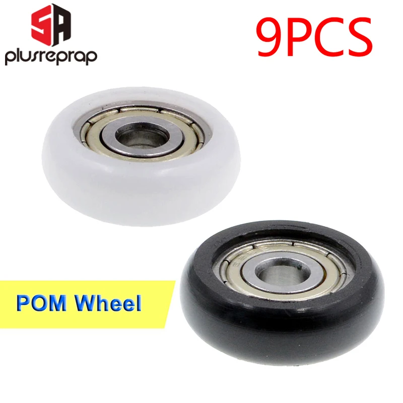 9 шт./лот коссель нейлоновый пластический шкив с шарикоподшипником 625 ZZ