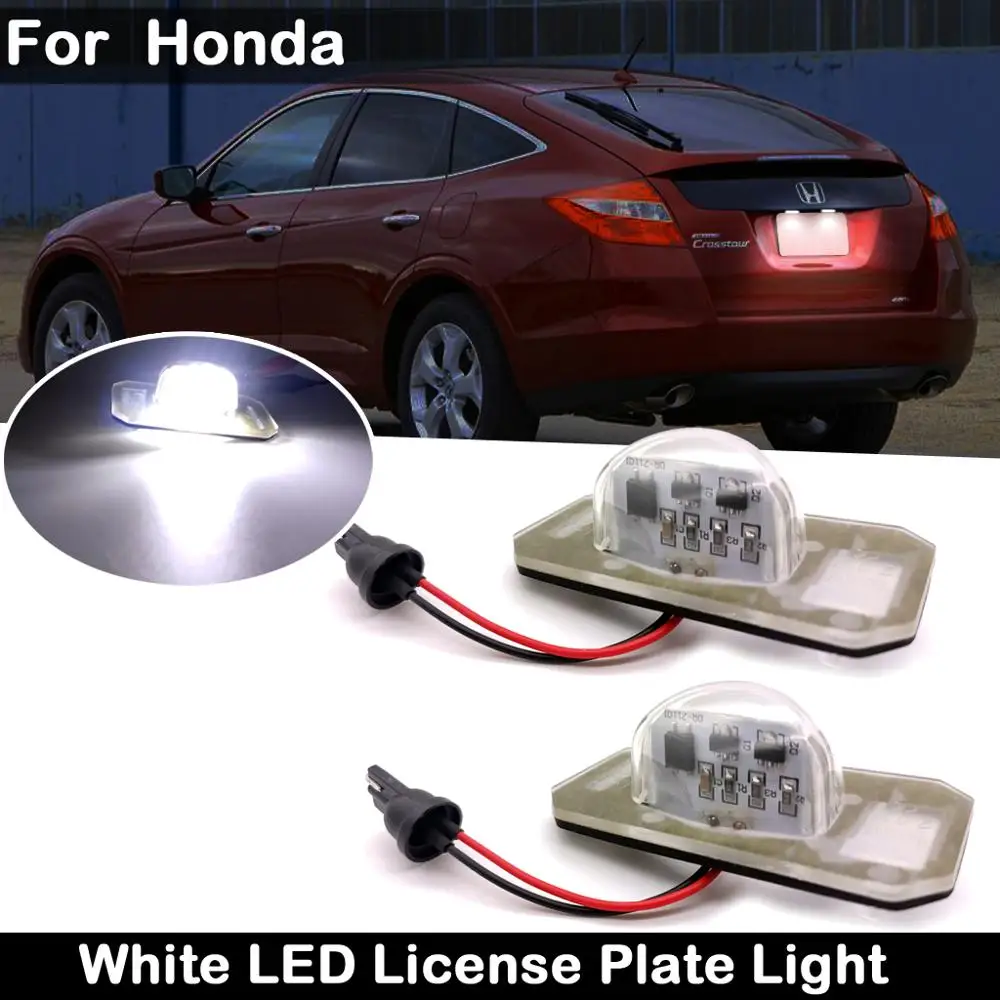 2 шт. для Honda Crosstour Spirior Elysion Jade Crider высокое Яркость светодиодный номерного знака