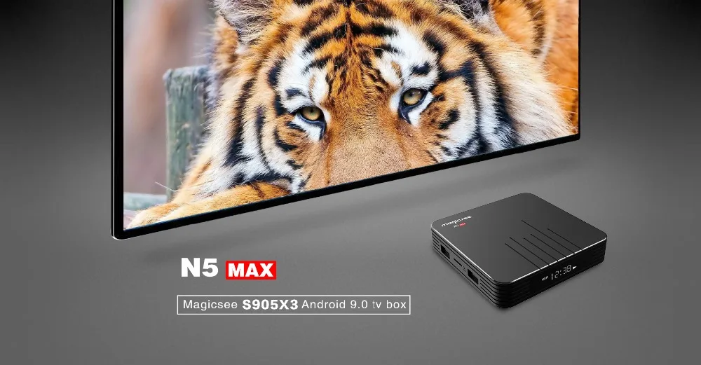 10 шт. Magicsee N5 Max 32G 64G DDR3 4G Amlogic S905X3 Android 9,0 телеприставка 5G Wifi BT 4,0 USB 3,0 tv Box 4K IP tv медиаплеер