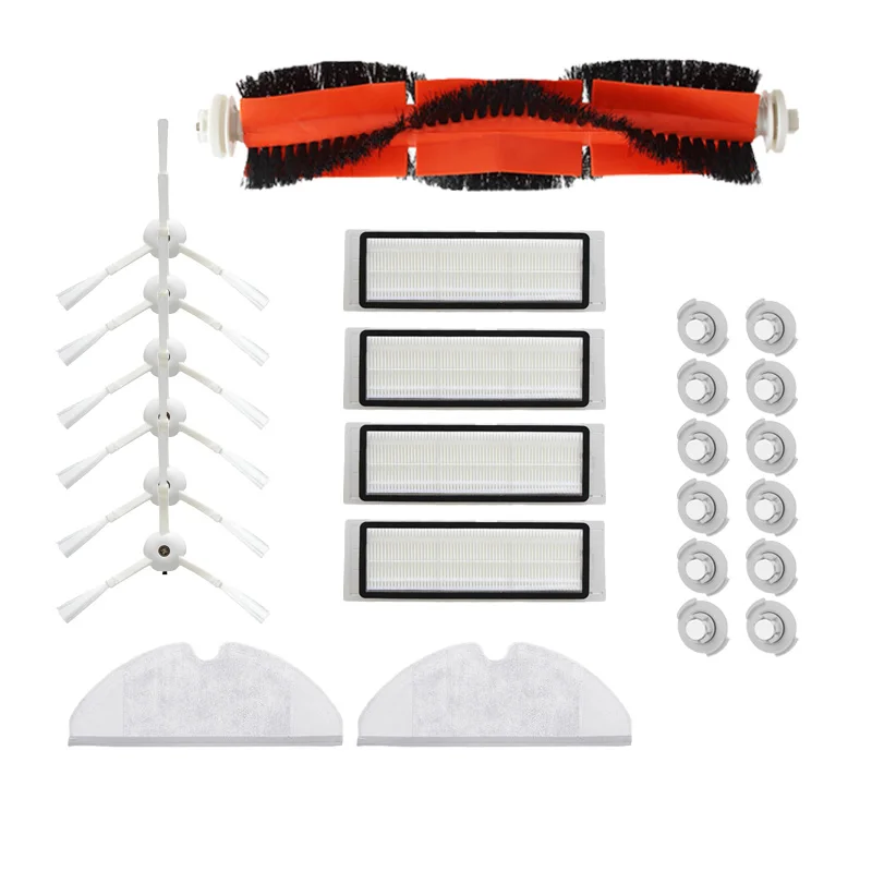 kit-10 Швабра салфетки колеса HEPA фильтр щетки для Xiaomi Roborock S50 S6 аксессуары S55 S5 1S Xiaowa E25 Вакуумные части щетки крышка - Цвет: kit-10