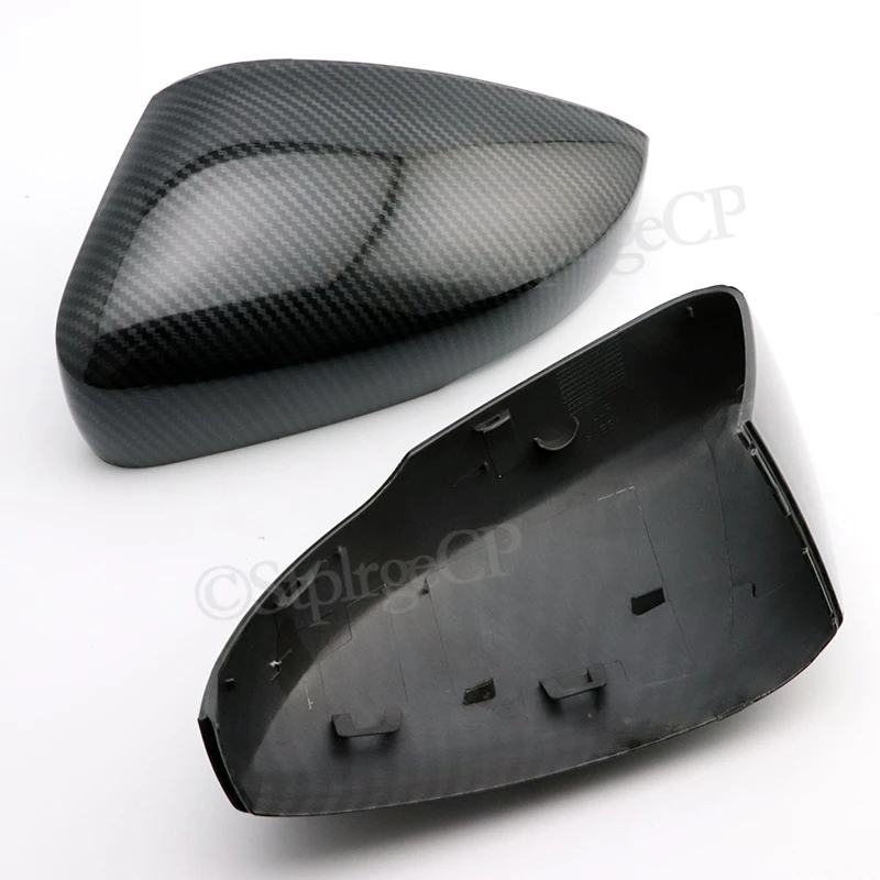 for vw golf 7 golf 5 gti 6 passat b7 cc scirocco polo 6r 6c mk6 cap for jetta 6 mkvi rearview mirror cover cap carbon black free global shipping