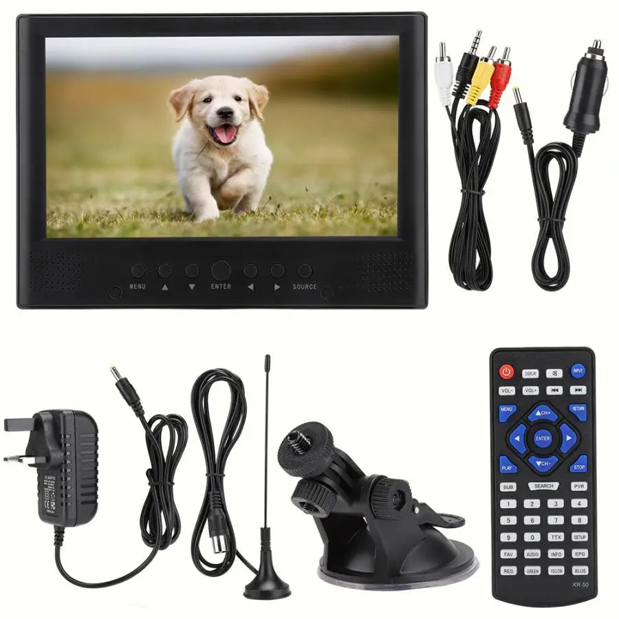 LEADSTAR 9 дюймов спереди колонки цифровое телевидение с TF слотом для карт 110 220V цвет