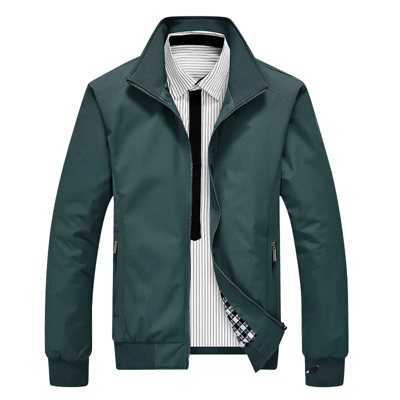 Мужские куртки 2021 Мужская Новая повседневная куртка пальто осенняя приталенная