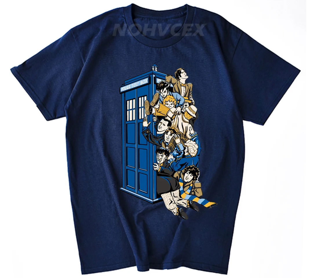 Новая хлопковая Футболка с круглым вырезом и принтом DR who, крутая Оригинальная футболка с принтом доктора who, мужские футболки с коротким рукавом