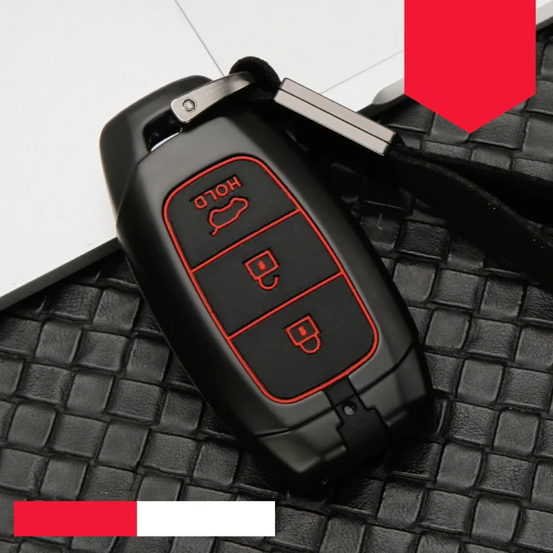 Чехол для ключа автомобиля из цинкового сплава с силикагелем Hyundai i30 Ix35 KONA Encino Solaris