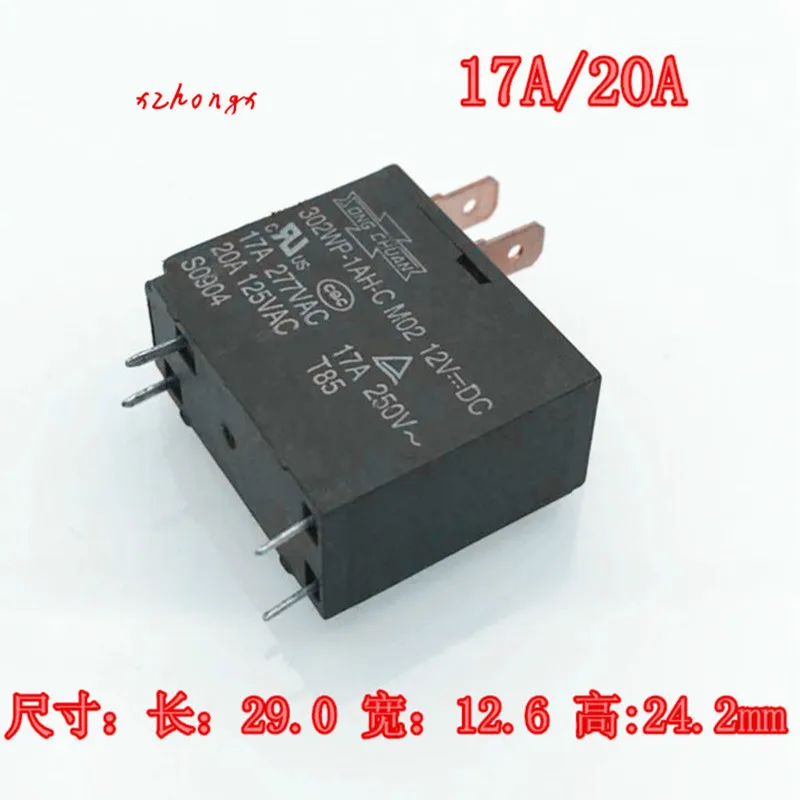 1 pçs/lote 302WP-1AH-C M02 JQX-62F-012-1H 12VDC 17A 302WP-1AH-C-M02-12VDC