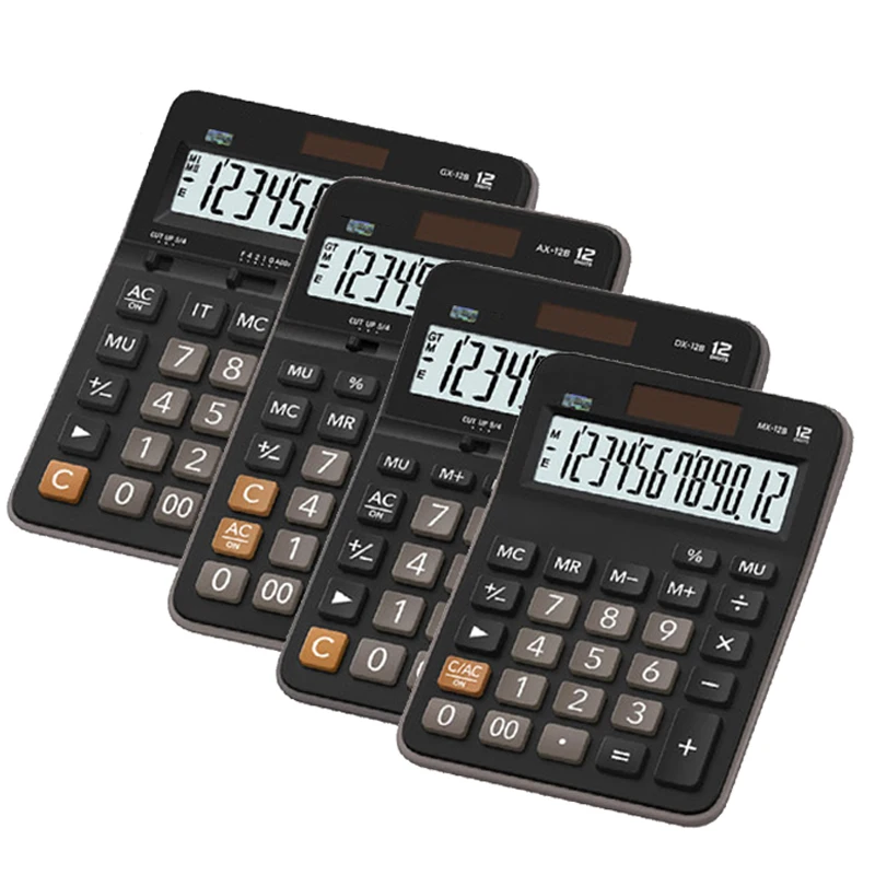 MX AX DX GX-12B Business Electronic Office Calculator 12-digit Solar Desktop Accounting and Financial Computer | Компьютеры и офис