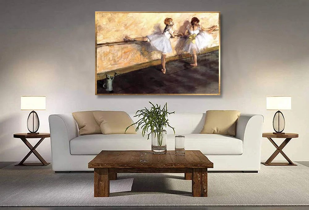 100% ручная роспись известный Эдгар дегас картина маслом на холсте танцевальный