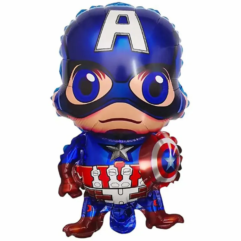 As shown 1 шт. фольгированные шары супергероя Marvel Железный человек Человек-паук Бэтмен украшения для дня рождения Детские воздушные шары - Color: As shown
