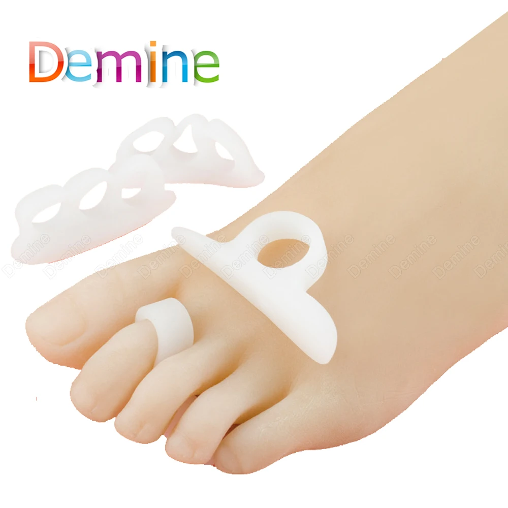 

Demine Silicone Toe Separator Bunion Hallux Valgus Corrector Orthopedic Feet Orthotics Comfort Foot Health Care Shoe Inserts