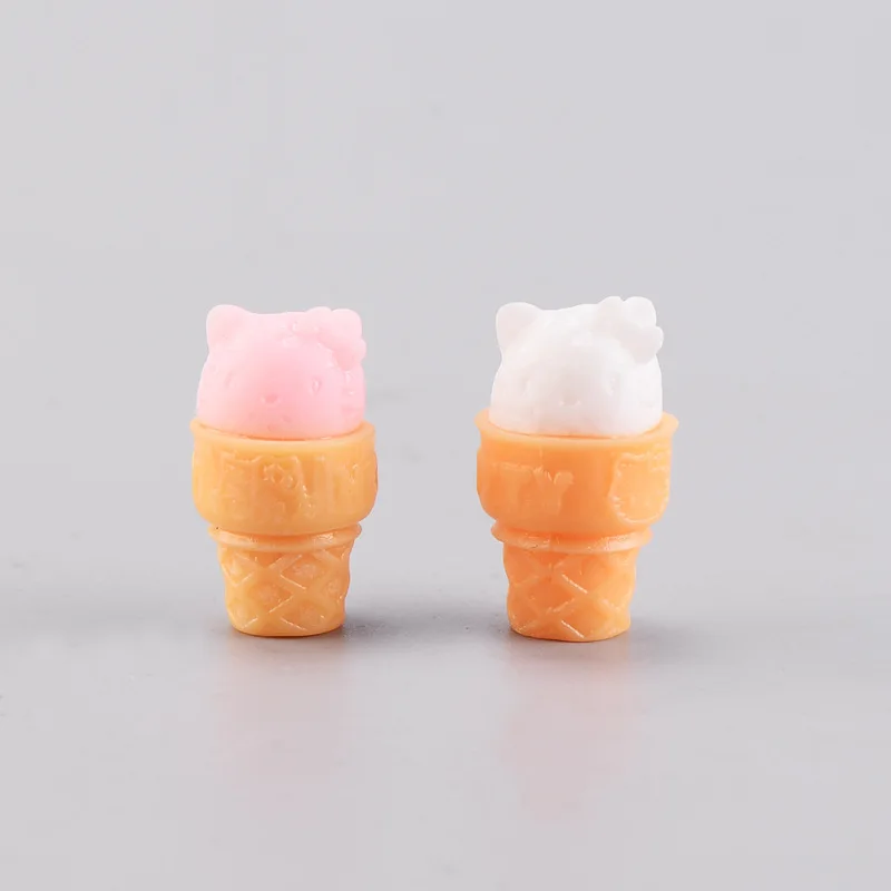 Ice Crean 2 шт пиво кофе XO миниатюры супер мини кофе мороженое пиво DIY статуэтки для террариума Феи сад Миниатюрный Кукольный дом Барби - Цвет: Ice Crean