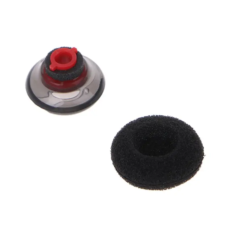 Мягкие Силиконовые амбушюры Прозрачные наконечники для наушников черные