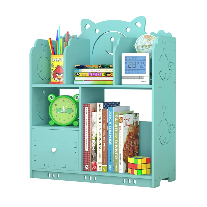 Настольная книжная полка маленькая креативная настольная для хранения книжный