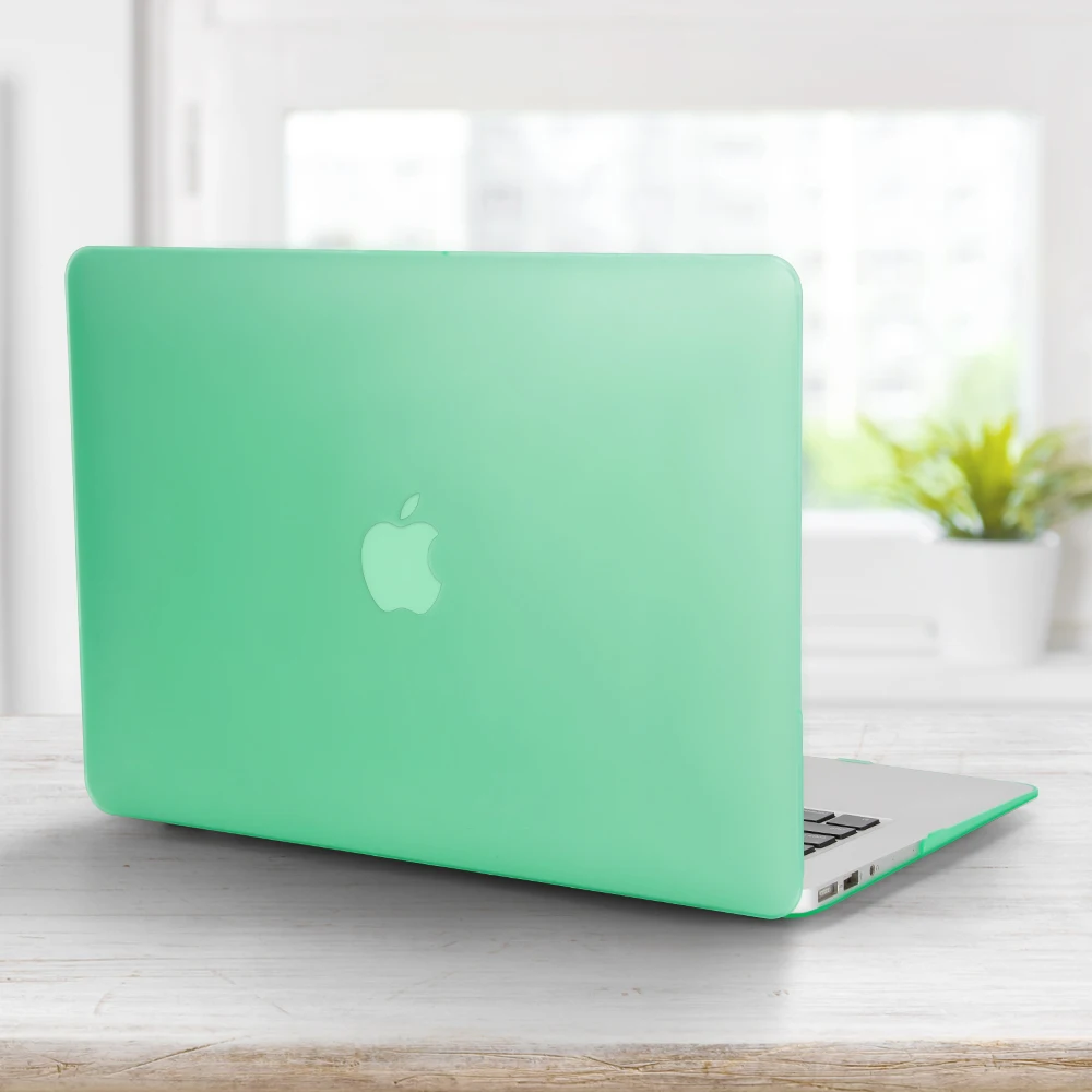 Aiyopeen противоударный чехол с полной защитой для Macbook Air 13, жесткий пластиковый чехол для ноутбука Macbook Pro 13 дюймов Чехол - Цвет: Transparent Green