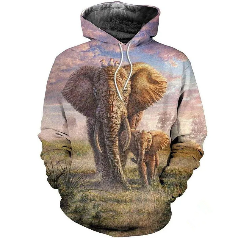 

Elephant Family 3D All Over Printed Hoodies Men Women Casual Sweatshirt Autumn Winter Fashion Jackets