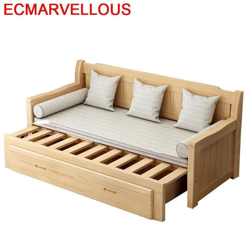 Складной чехол для Cama Plegable Puff Para Recliner Домашний Деревянный ретро набор мебели